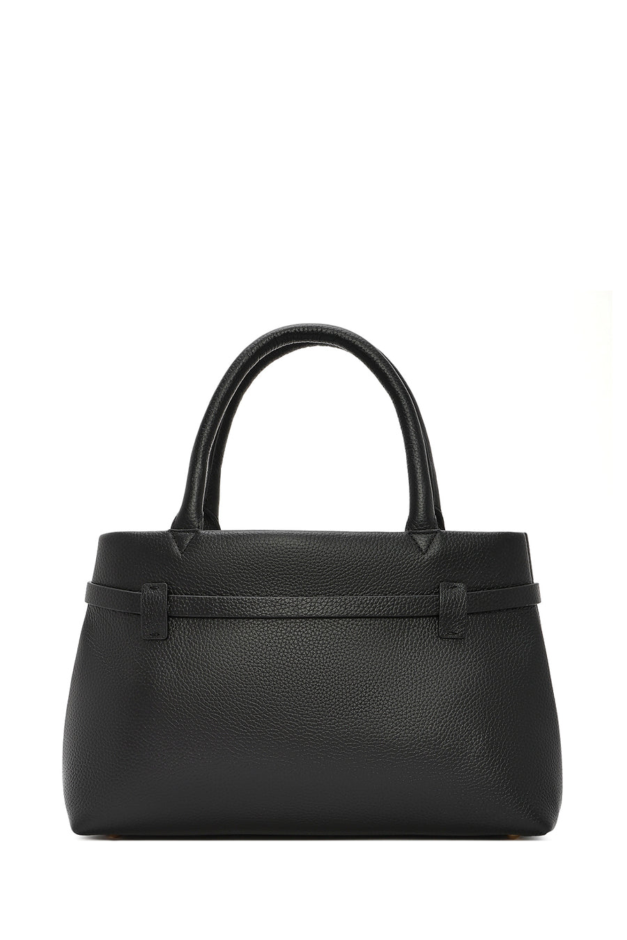 Women's Black Leather Classic Handbag
