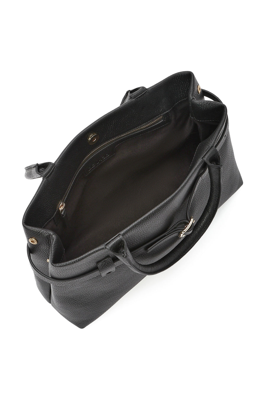 Women's Black Leather Classic Handbag