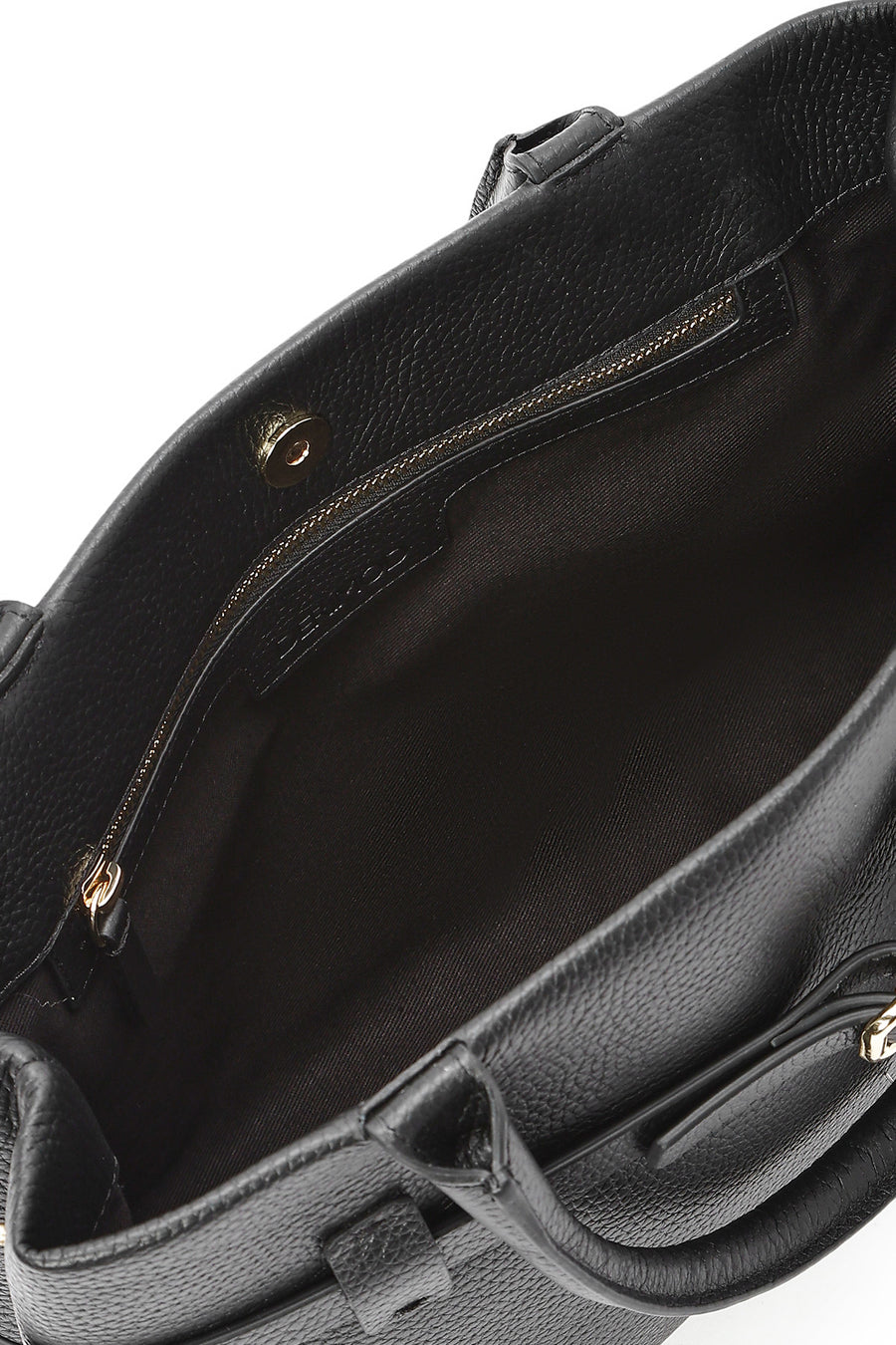 Women's Black Leather Classic Handbag