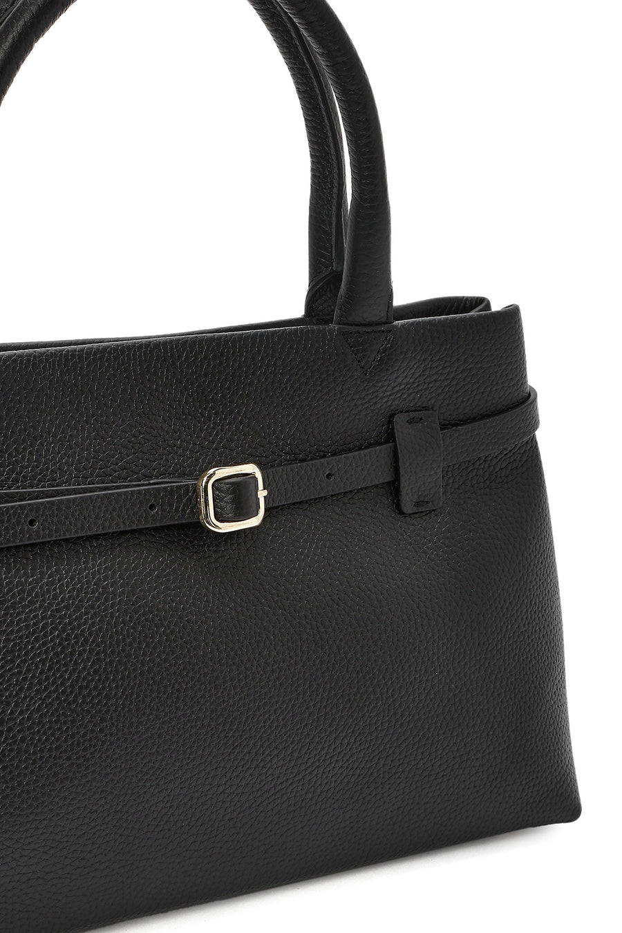 Women's Black Leather Classic Handbag
