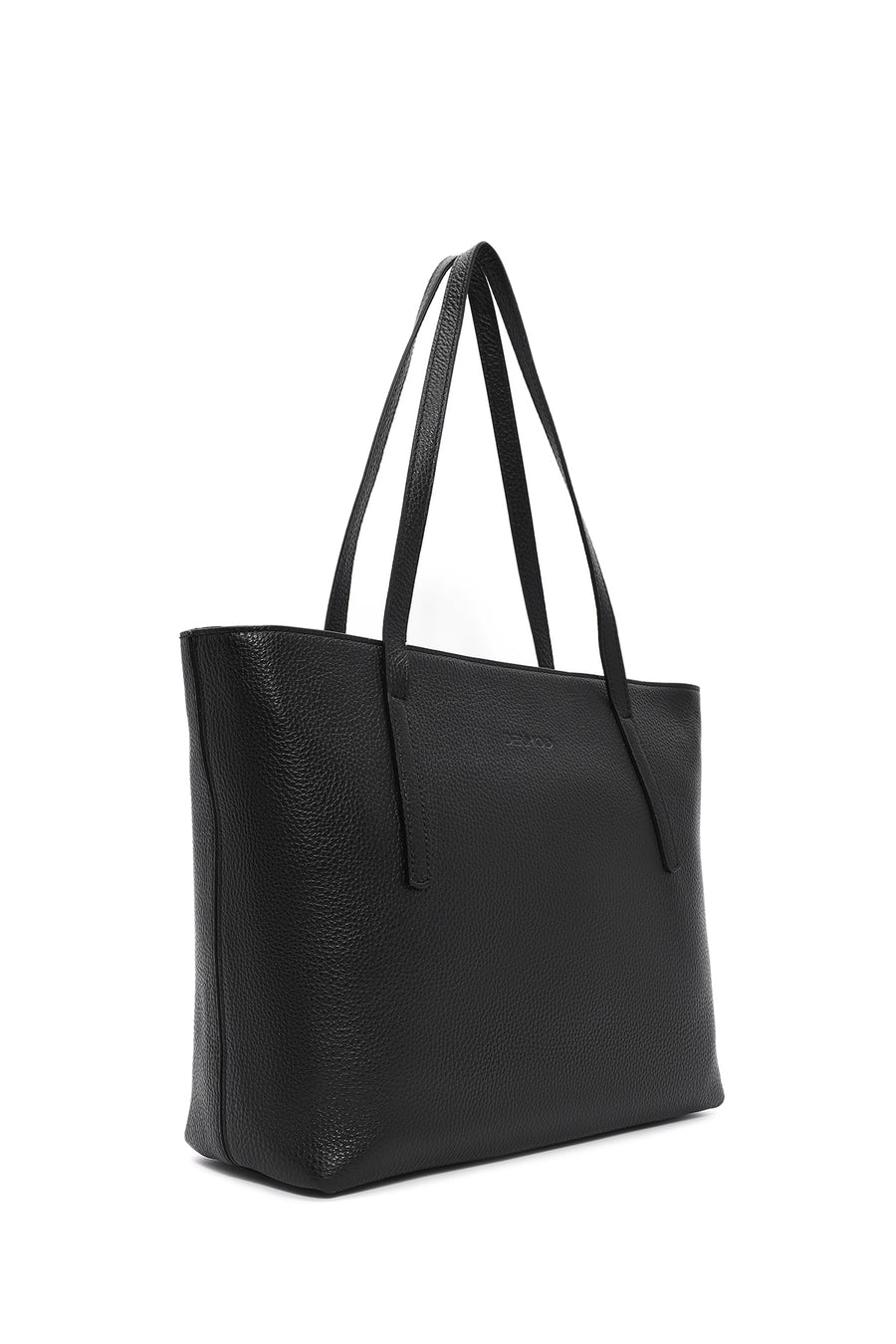 Women's Black Leather Classic Shoulder Bag