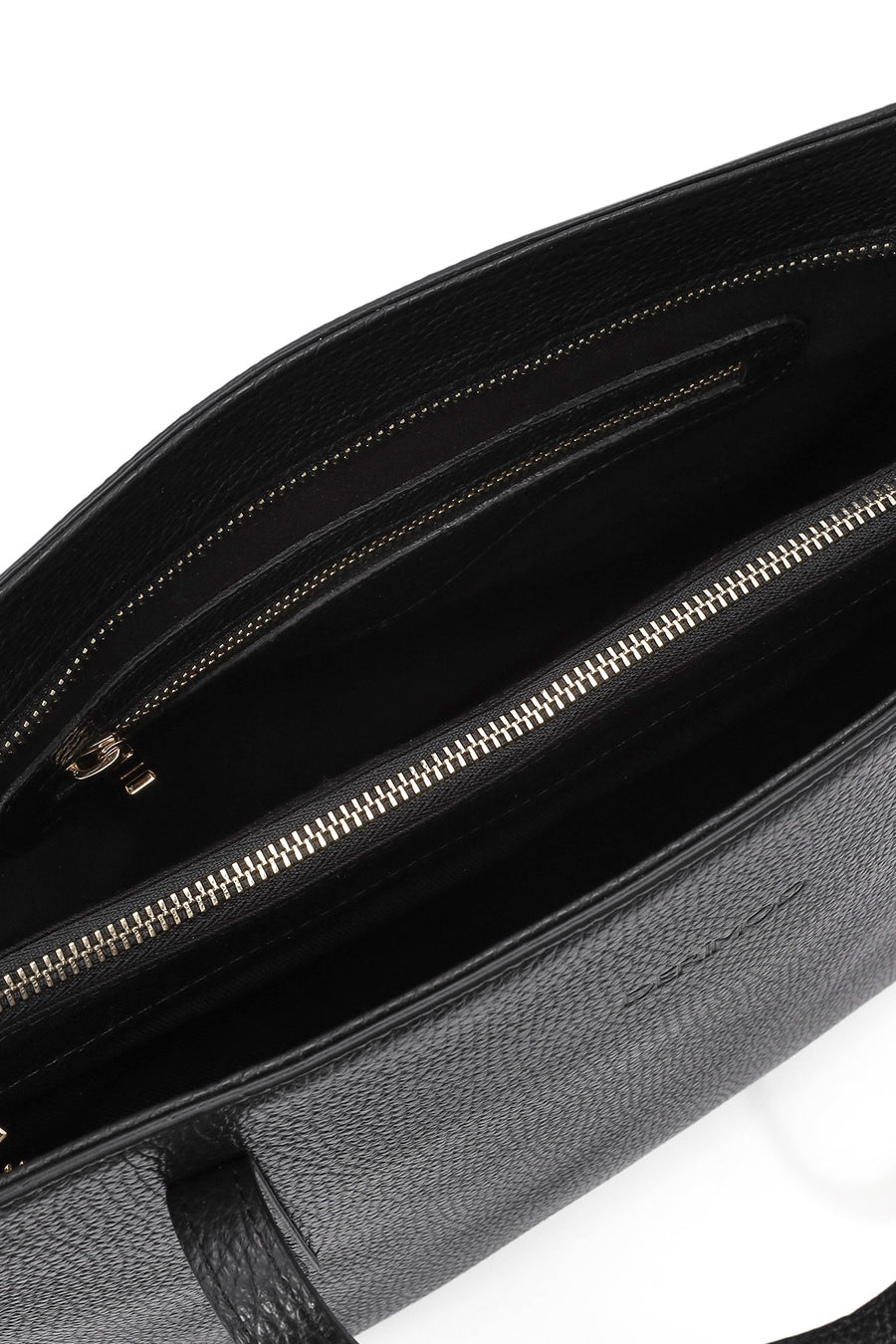Women's Black Leather Classic Shoulder Bag