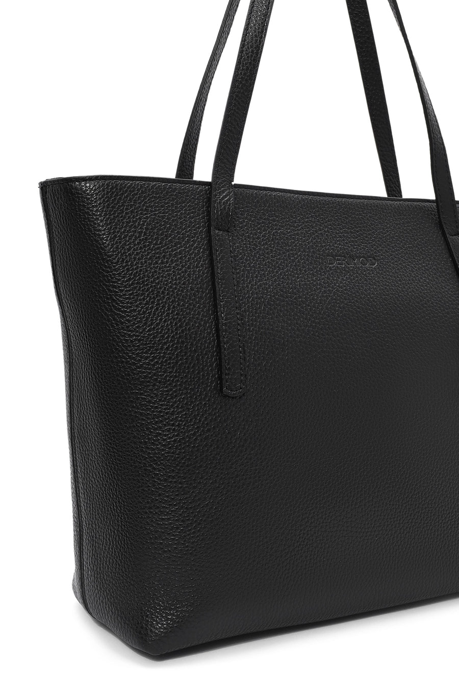 Women's Black Leather Classic Shoulder Bag