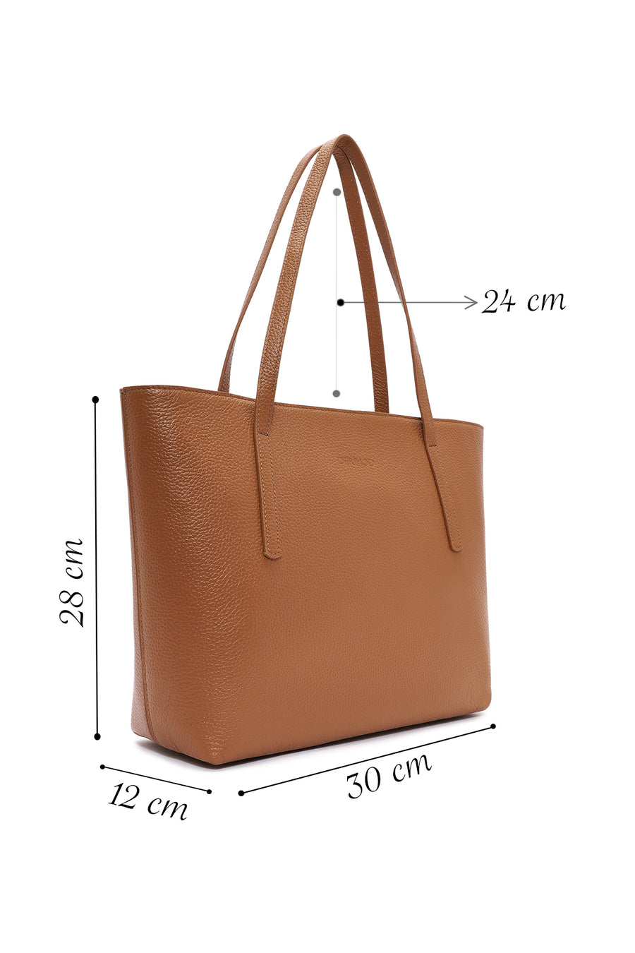 Women's Tan Leather Classic Shoulder Bag