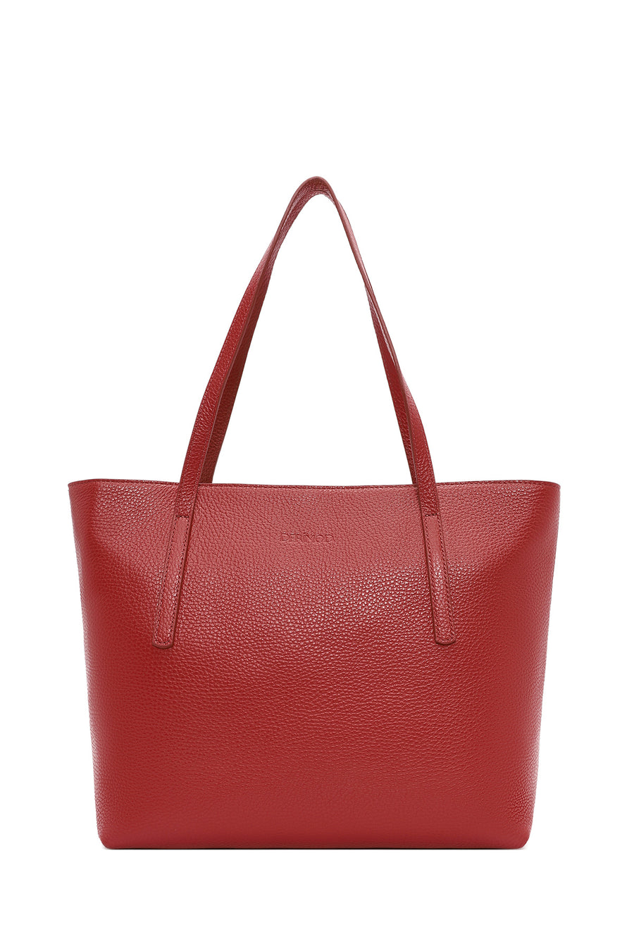 Women's Red Leather Classic Shoulder Bag 24WBD2305FT | Derimod