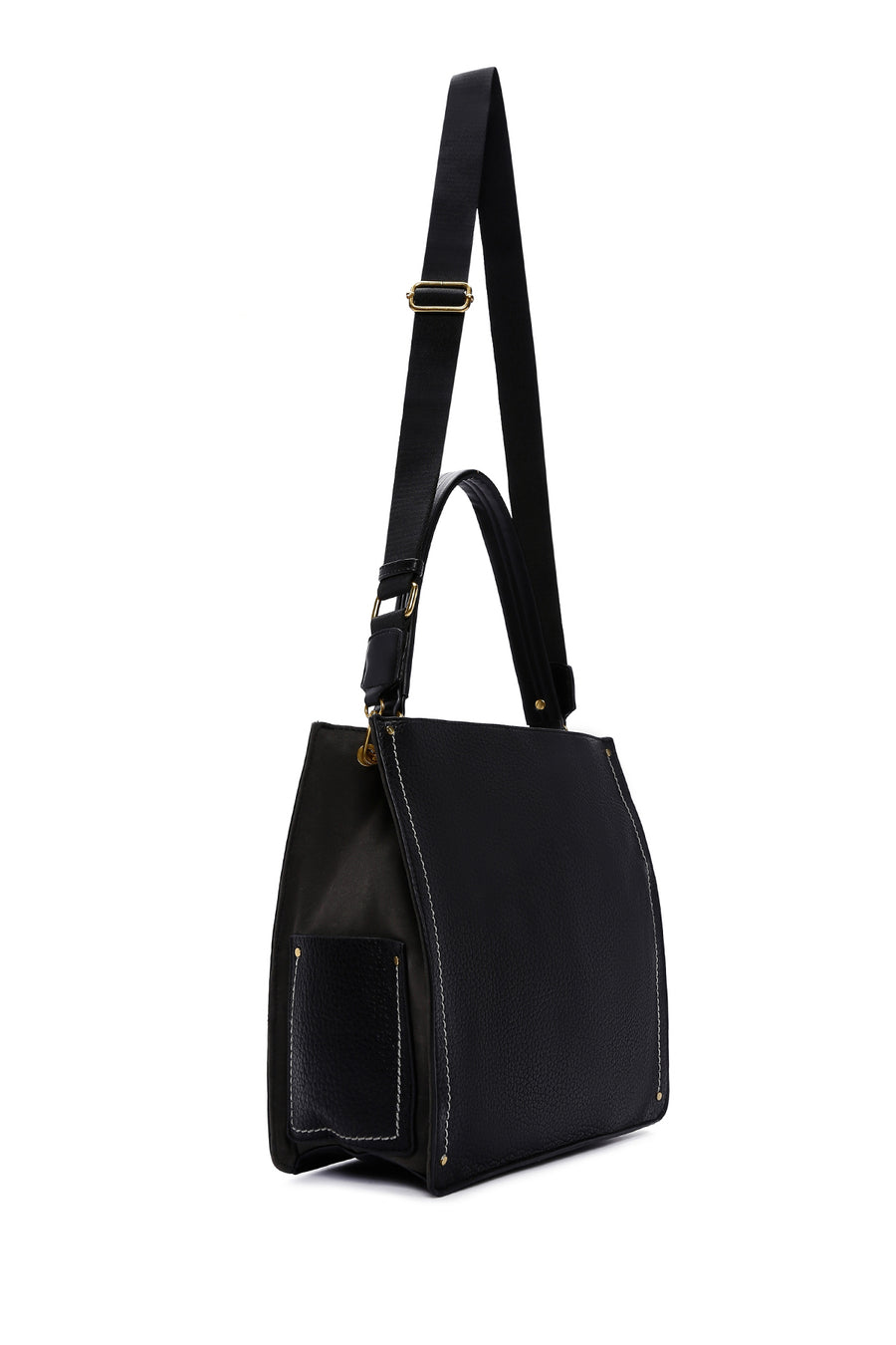 Women's Black Long Strap Shoulder Bag