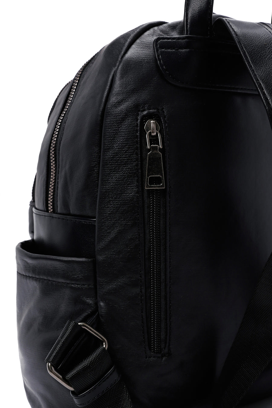 Women's Black Quilted Backpack