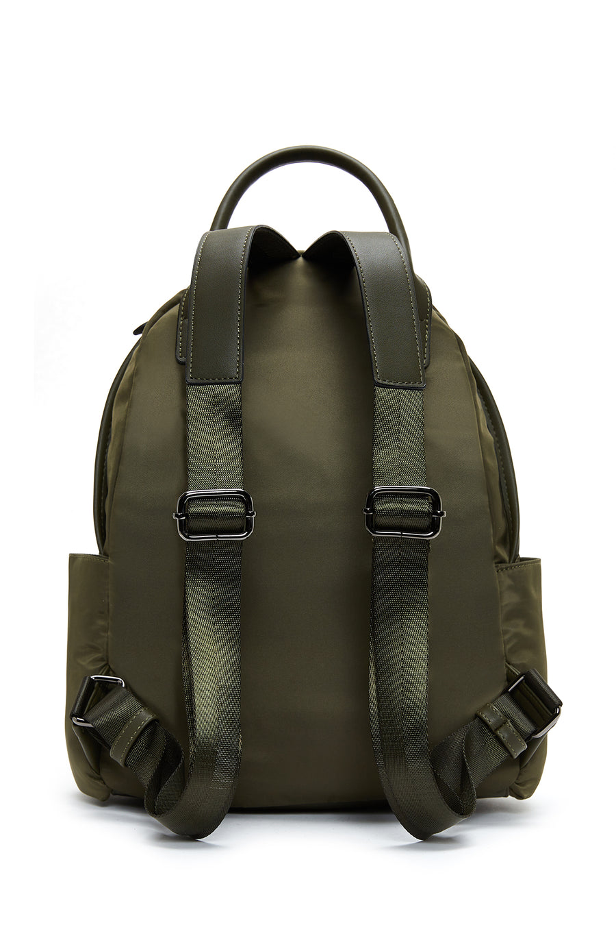 Women's Green Accessory Detailed Fabric Backpack