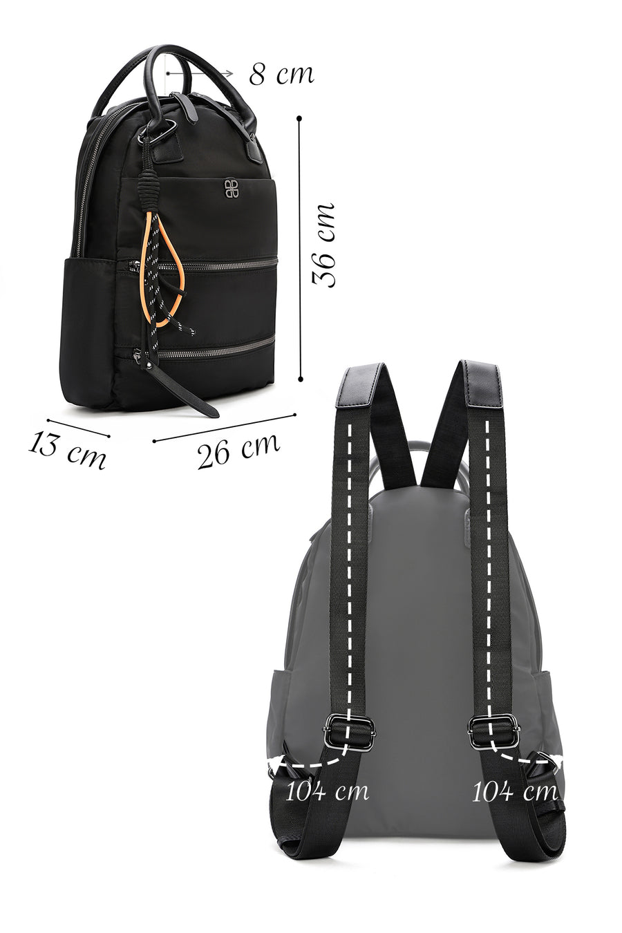 Women's Black Backpack