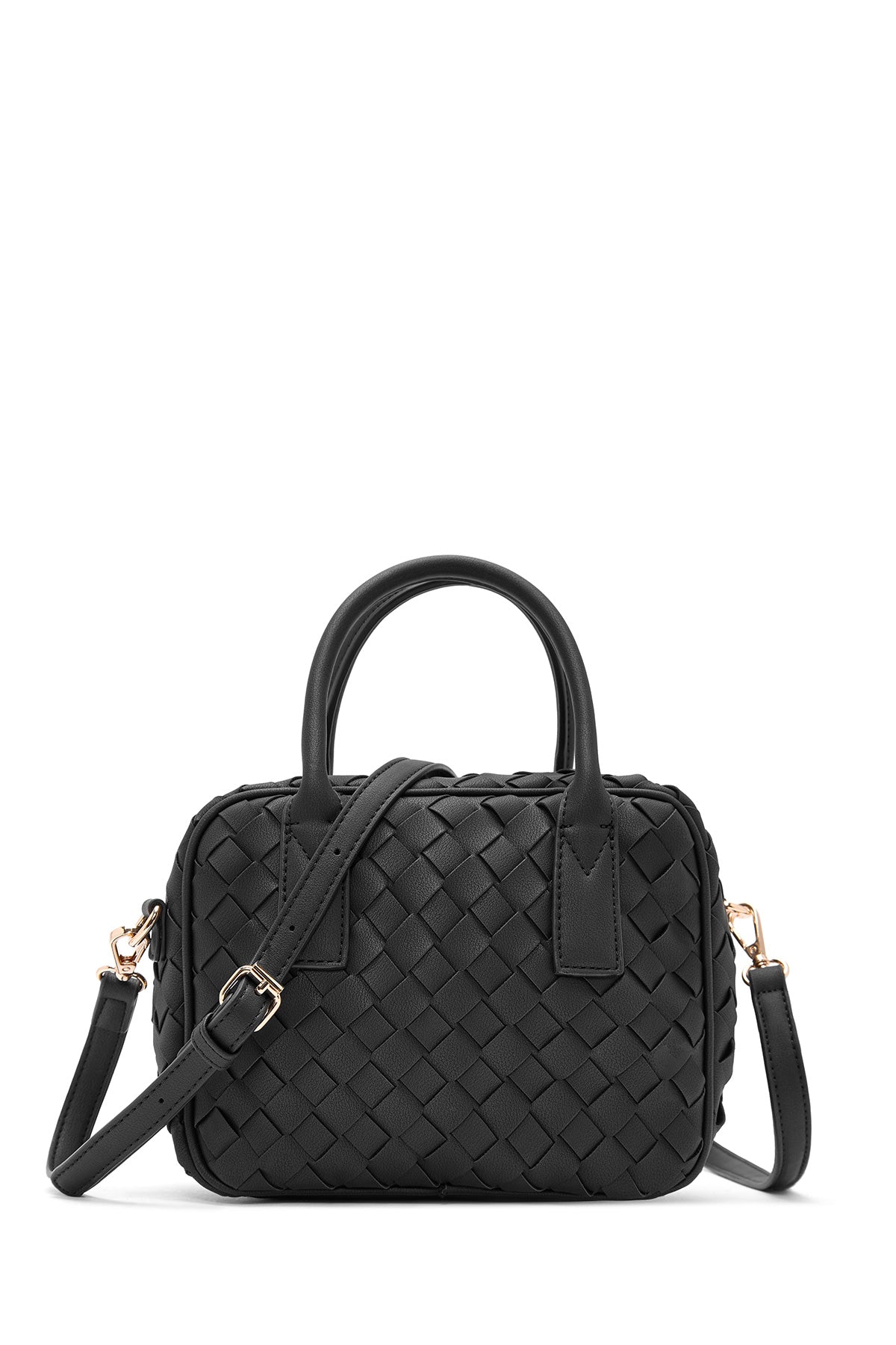 Kadın Siyah Uzun Askılı Örgülü Kol Çantası 24WBD247329 | Derimod