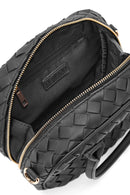 Kadın Siyah Uzun Askılı Örgülü Kol Çantası | Derimod