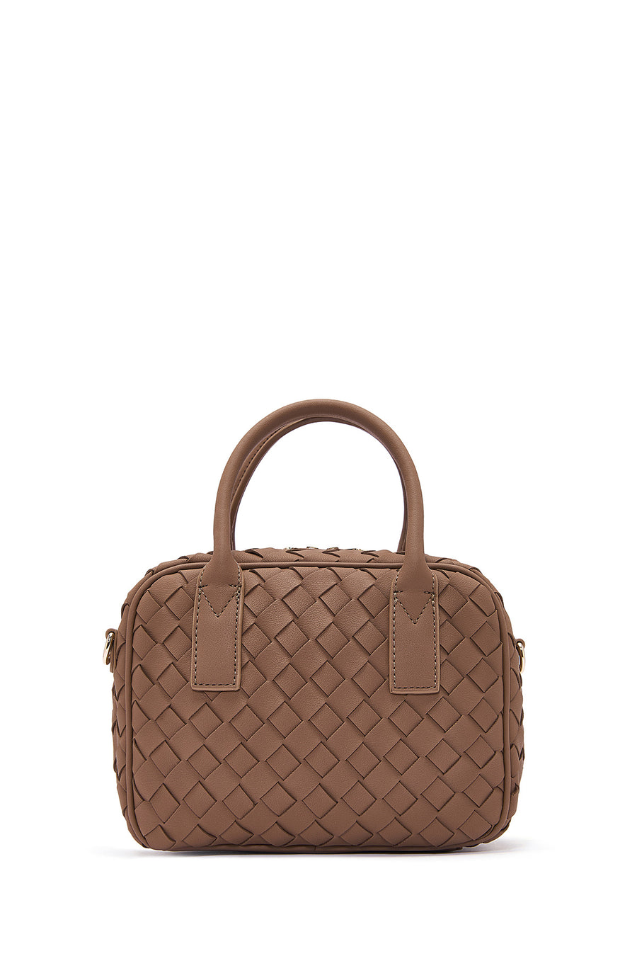 Women's Brown Long Strap Braided Shoulder Bag