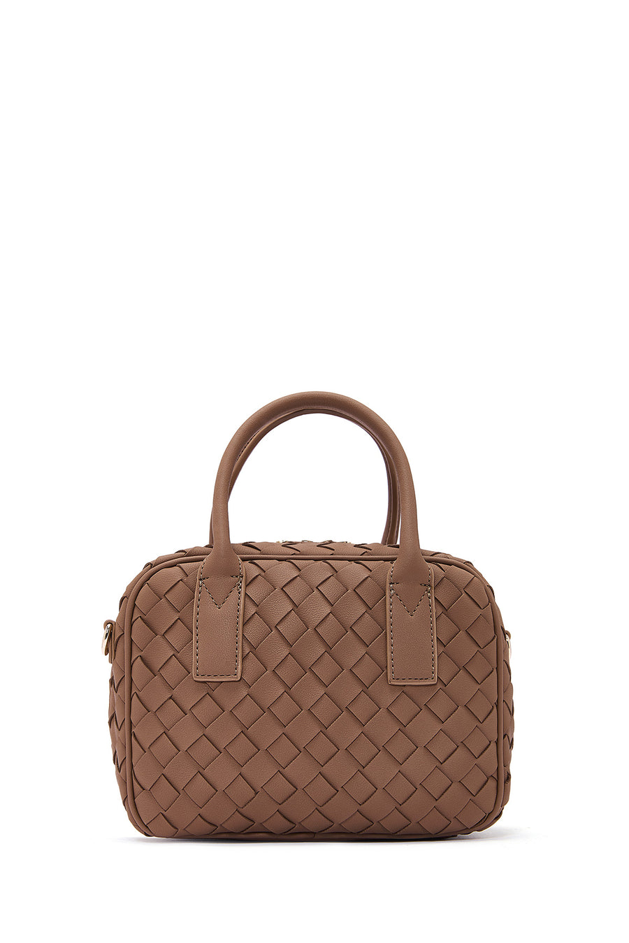 Women's Brown Long Strap Braided Shoulder Bag