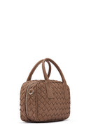 Kadın Kahverengi Uzun Askılı Örgülü Kol Çantası | Derimod