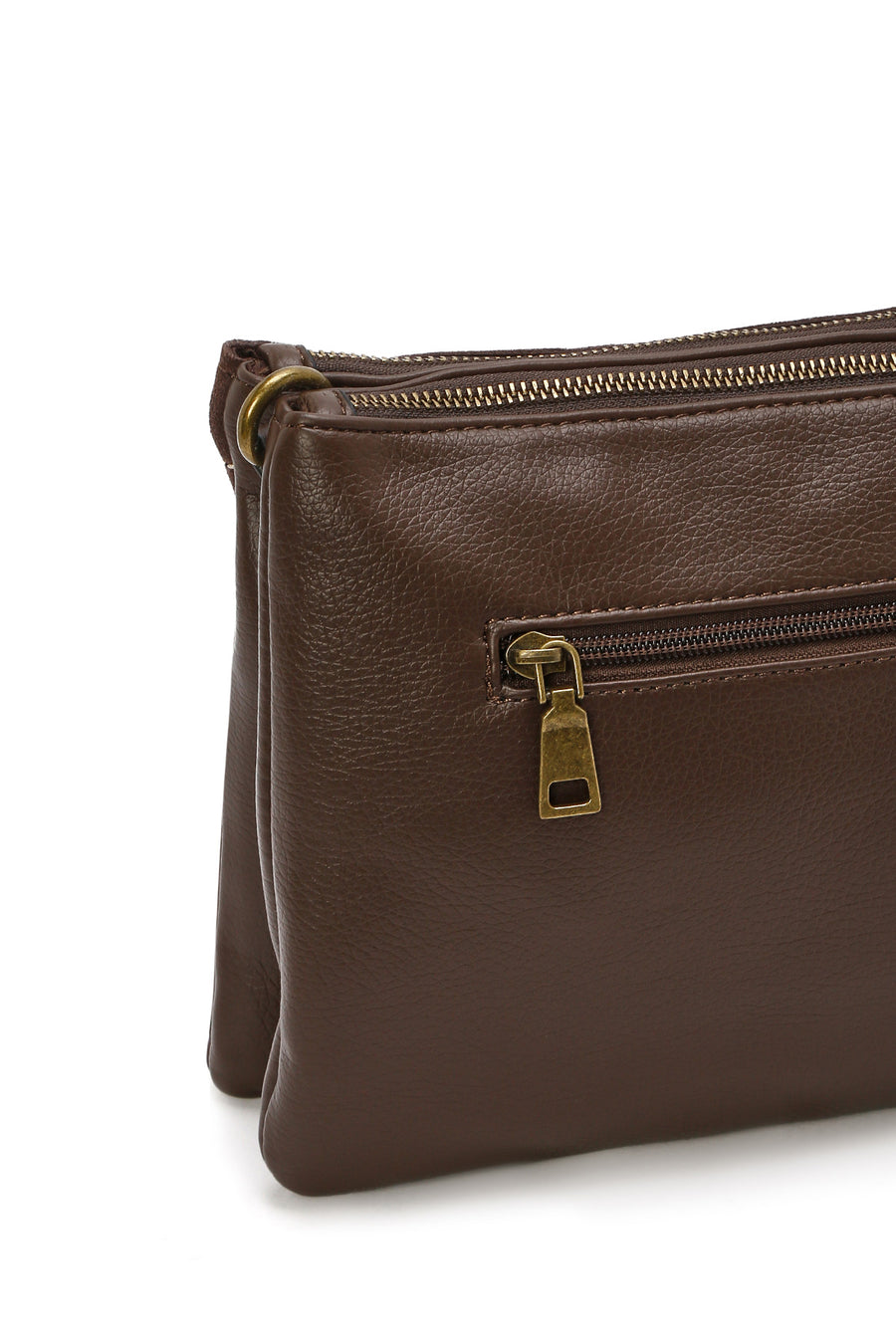 Women's Brown Long Strap Crossbody Bag