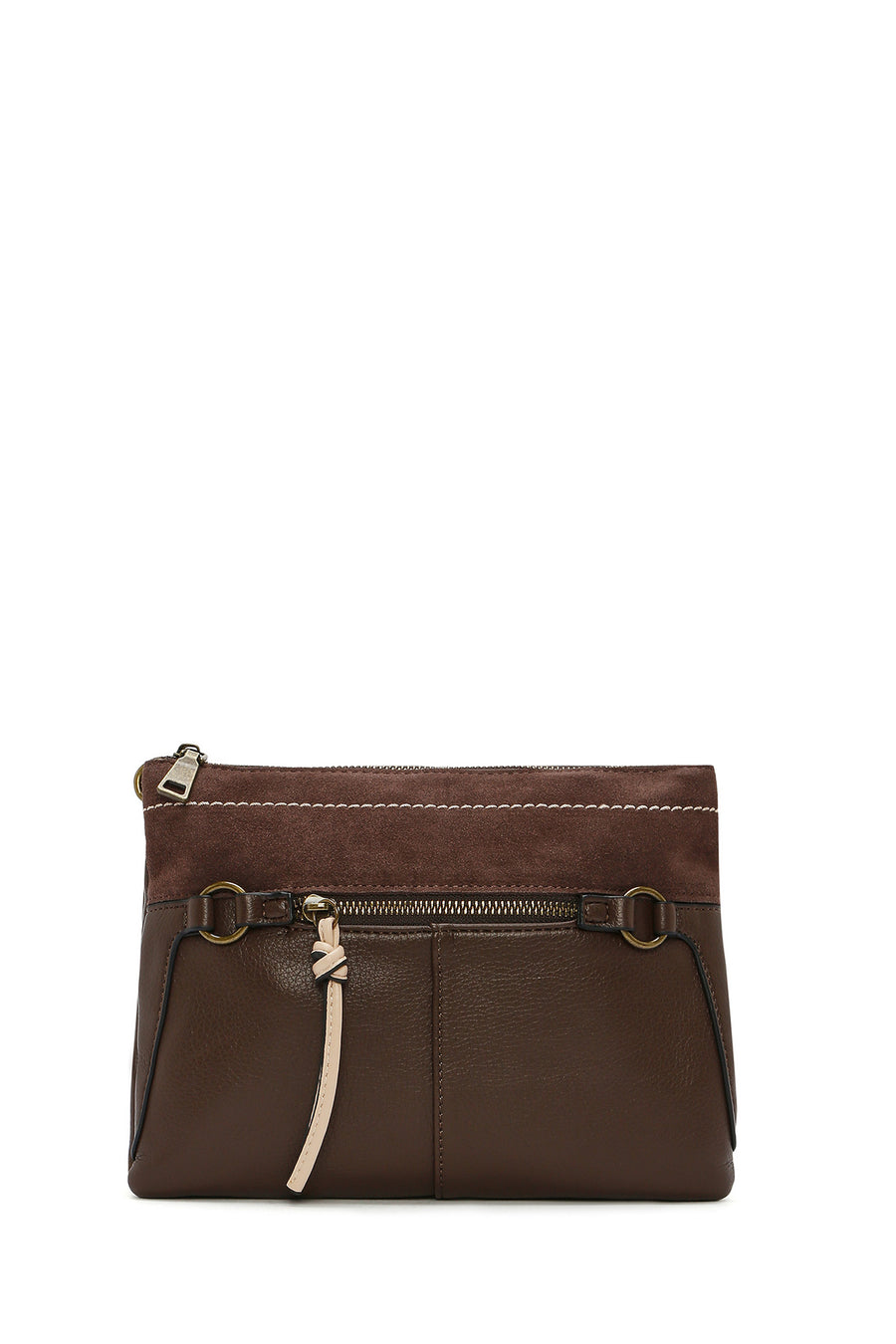 Women's Brown Long Strap Crossbody Bag