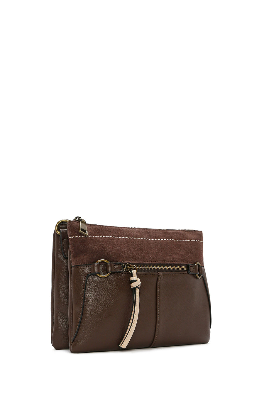 Women's Brown Long Strap Crossbody Bag