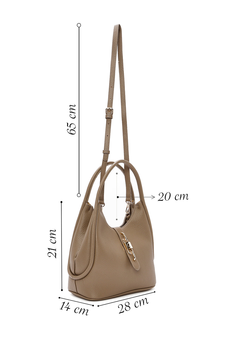 Women's Mink Long Strap Shoulder Bag