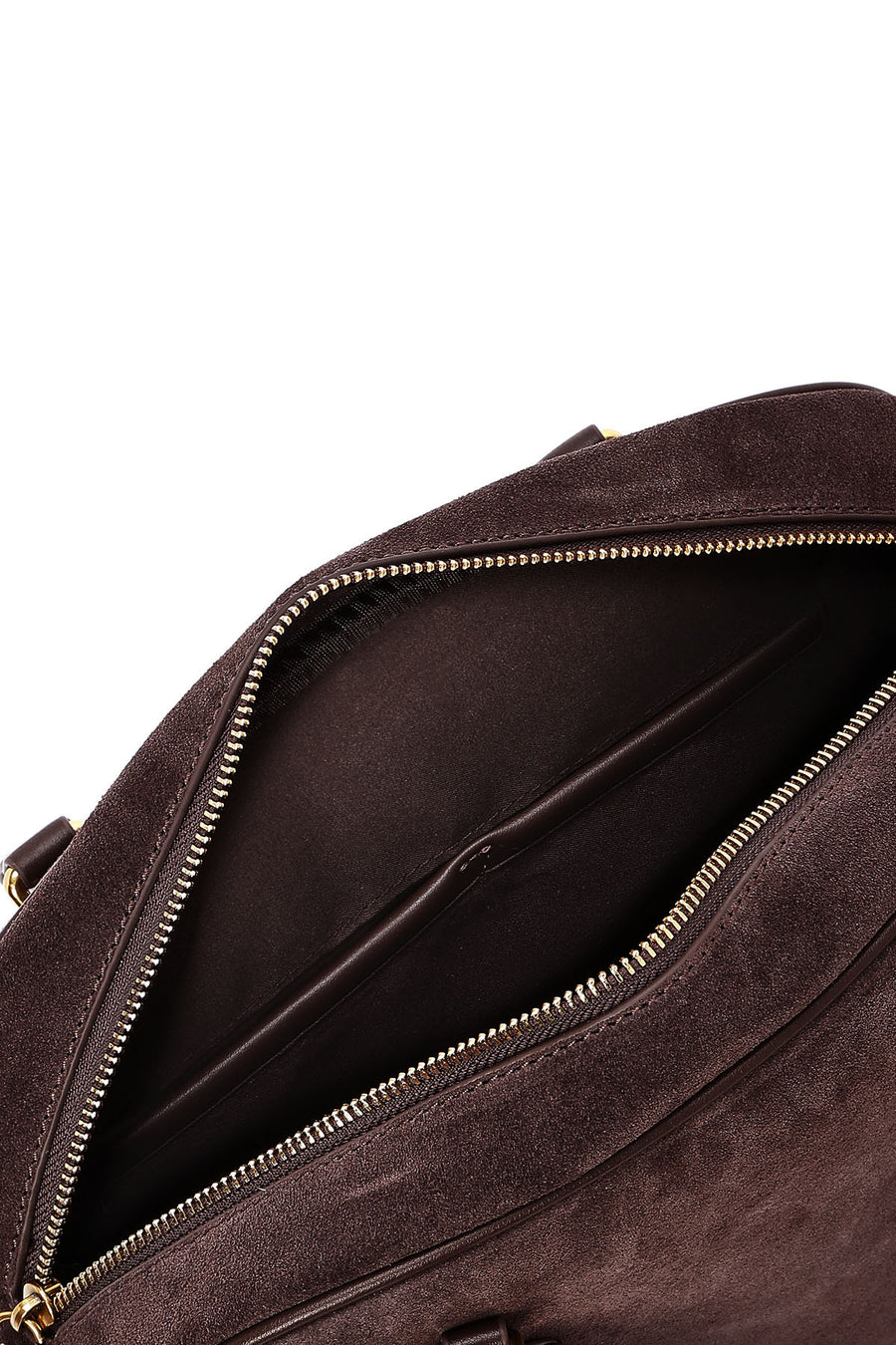 Women's Brown Long Strap Accessory Suede Leather Handbag