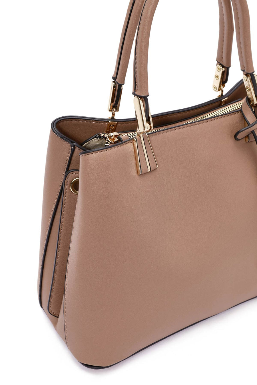 Women's Mink Long Strap Accessory Detailed Handbag