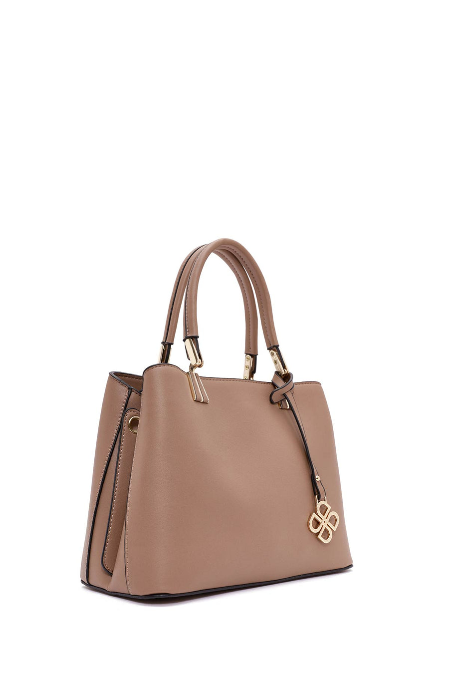 Women's Mink Long Strap Accessory Detailed Handbag