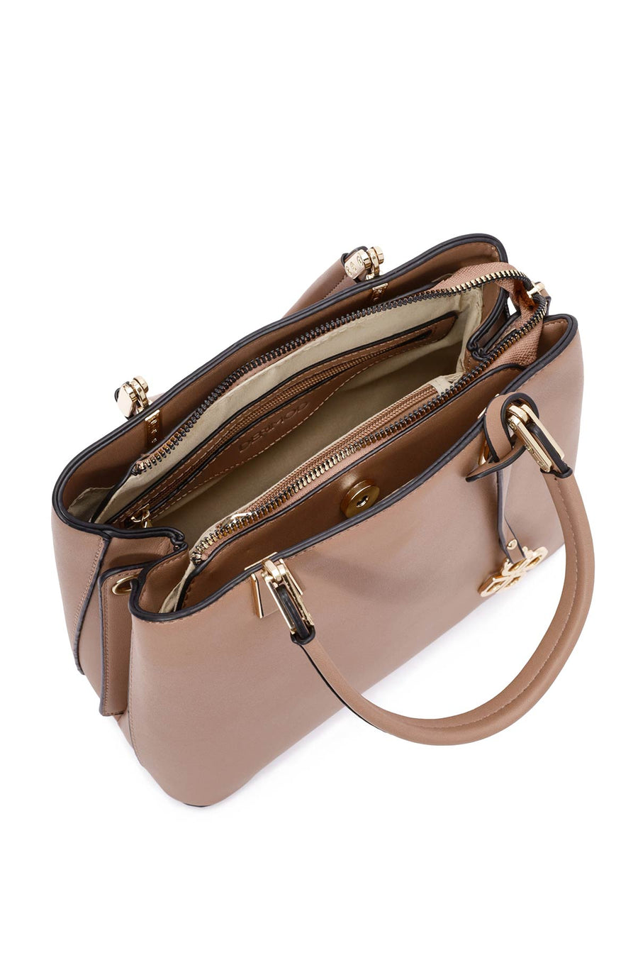 Women's Mink Long Strap Accessory Detailed Handbag