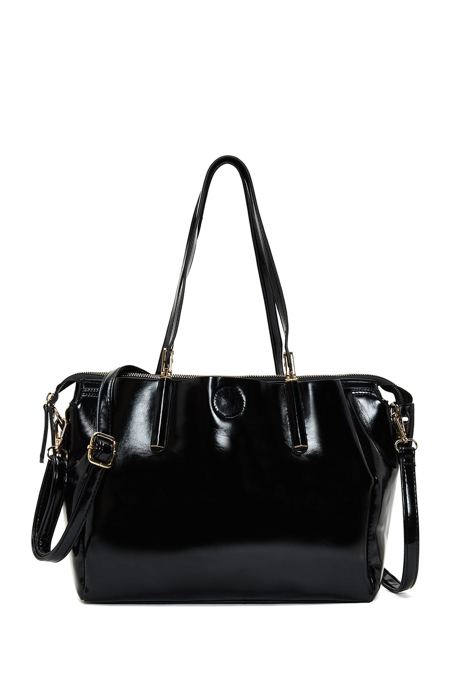 Women's Black Long Strap Classic Shoulder Bag