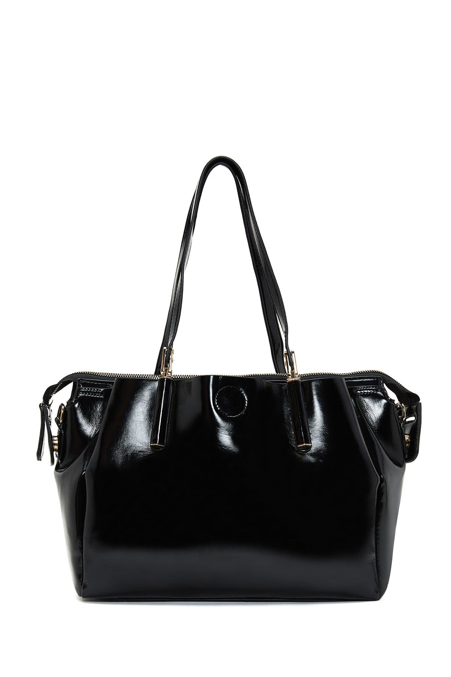 Women's Black Long Strap Classic Shoulder Bag