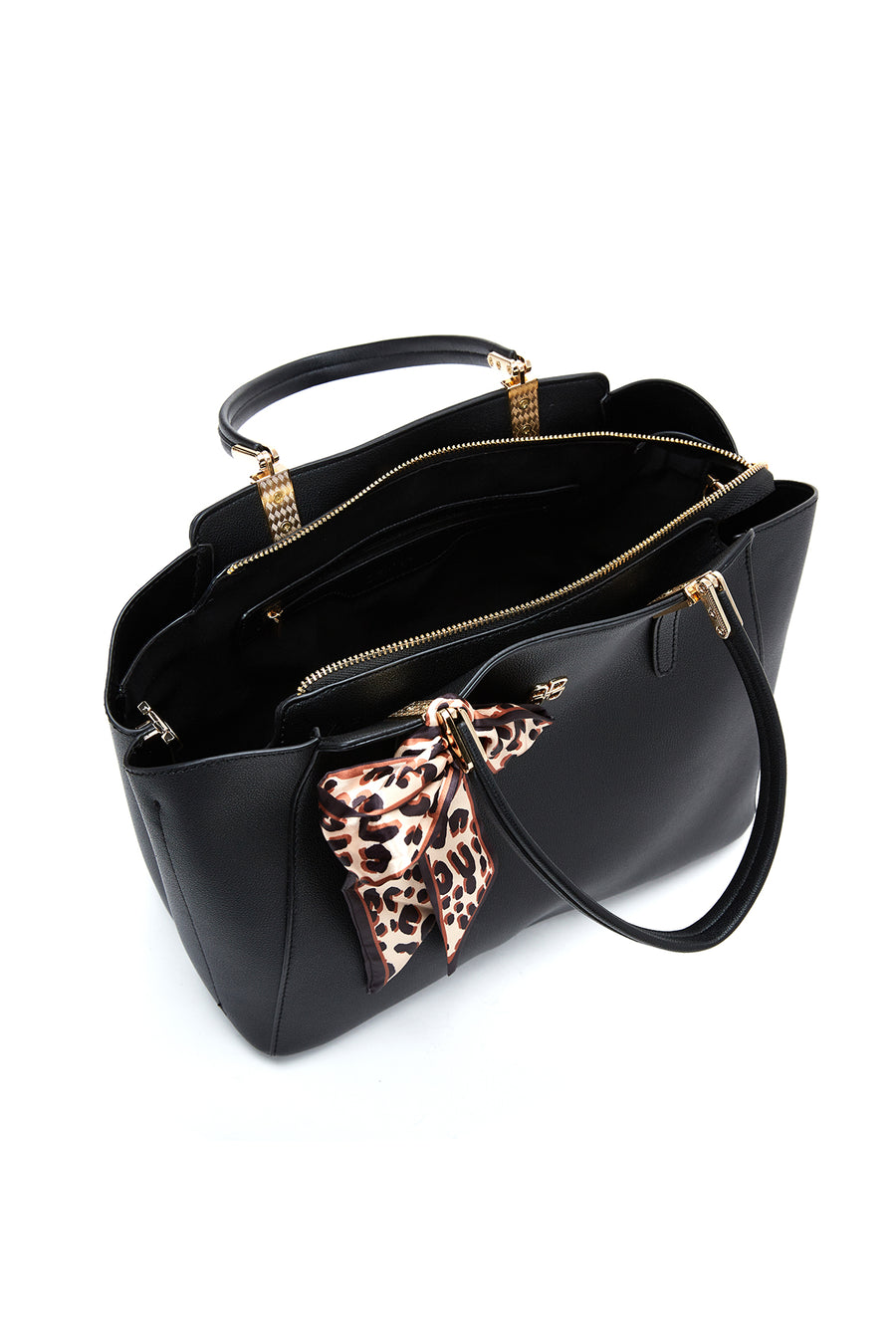 Women's Black Long Strap Accessory Handbag