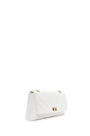 Women's White Chain Strap Quilted Shoulder Bag | Derimod