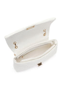 Women's White Chain Strap Quilted Shoulder Bag | Derimod