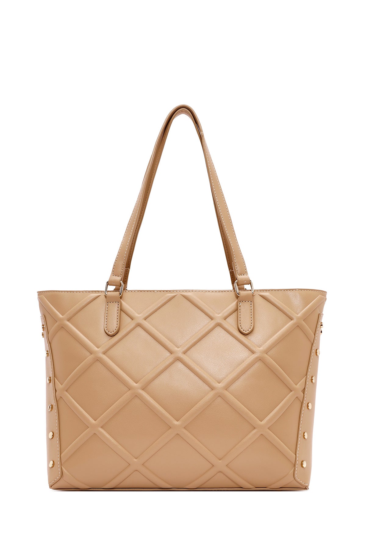 Kadın Bej Baskılı Casual Omuz Çantası 24WBD273626 | Derimod