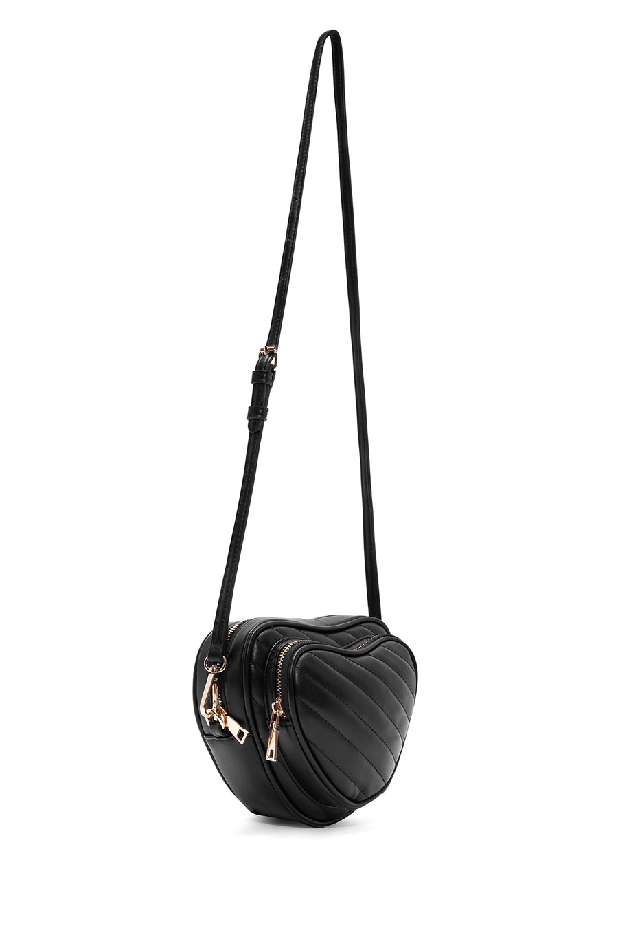Women's Black Long Strap Printed Shoulder Bag