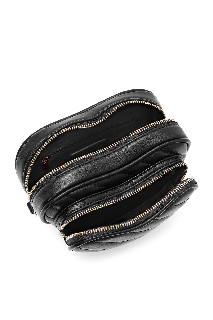 Women's Black Long Strap Printed Shoulder Bag