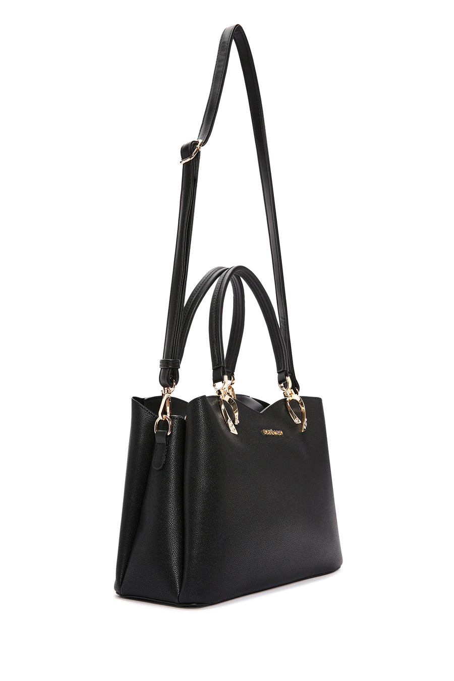 Women's Black Long Strap Shoulder Bag