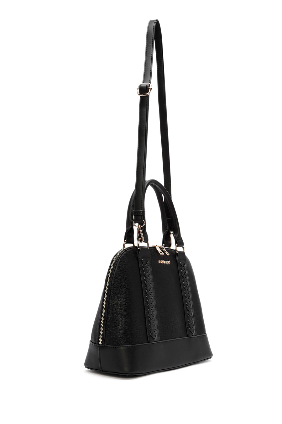 Women's Black Long Strap Shoulder Bag