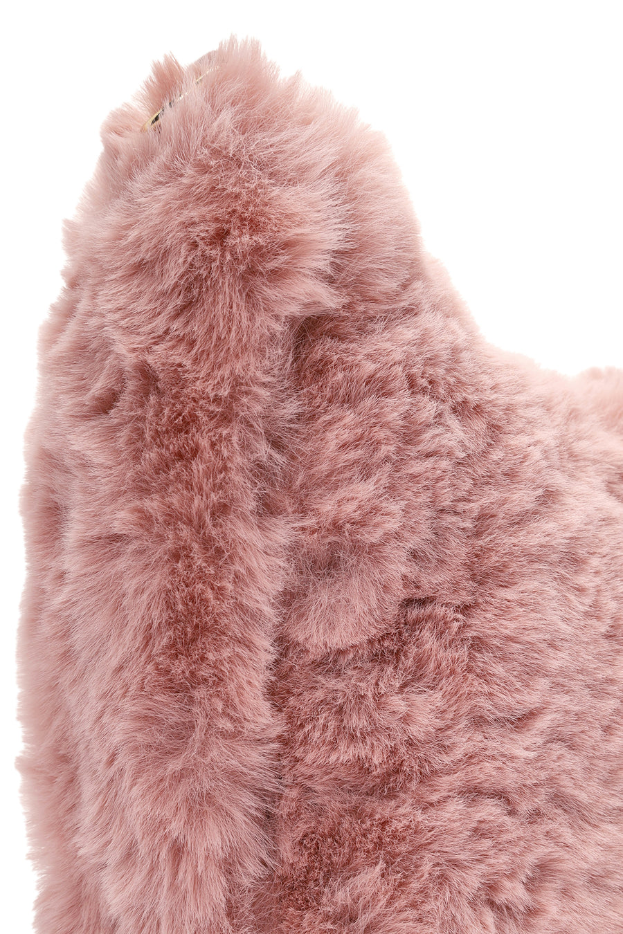 Kadın Pembe Uzun Askılı Peluş Omuz Çantası