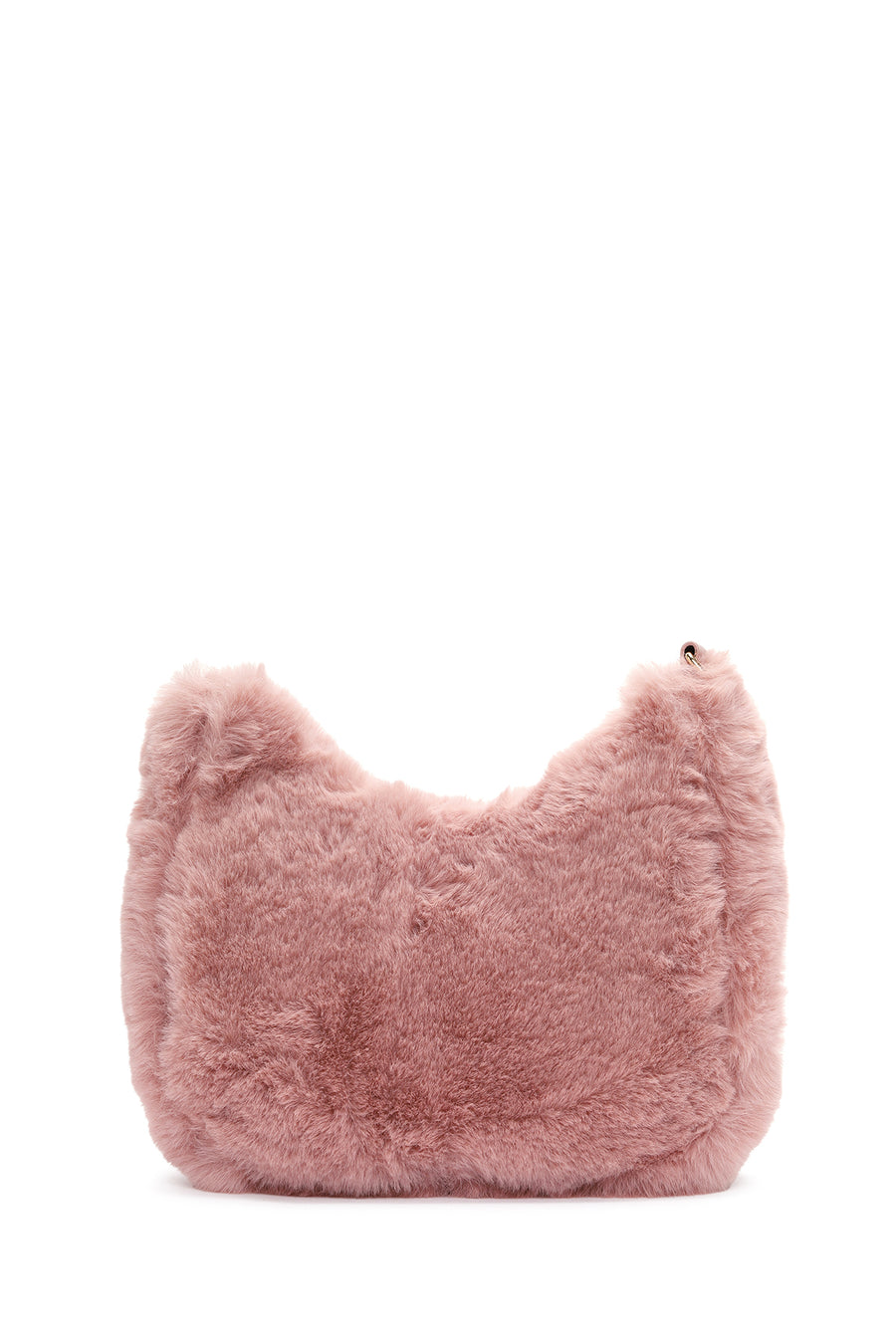 Kadın Pembe Uzun Askılı Peluş Omuz Çantası
