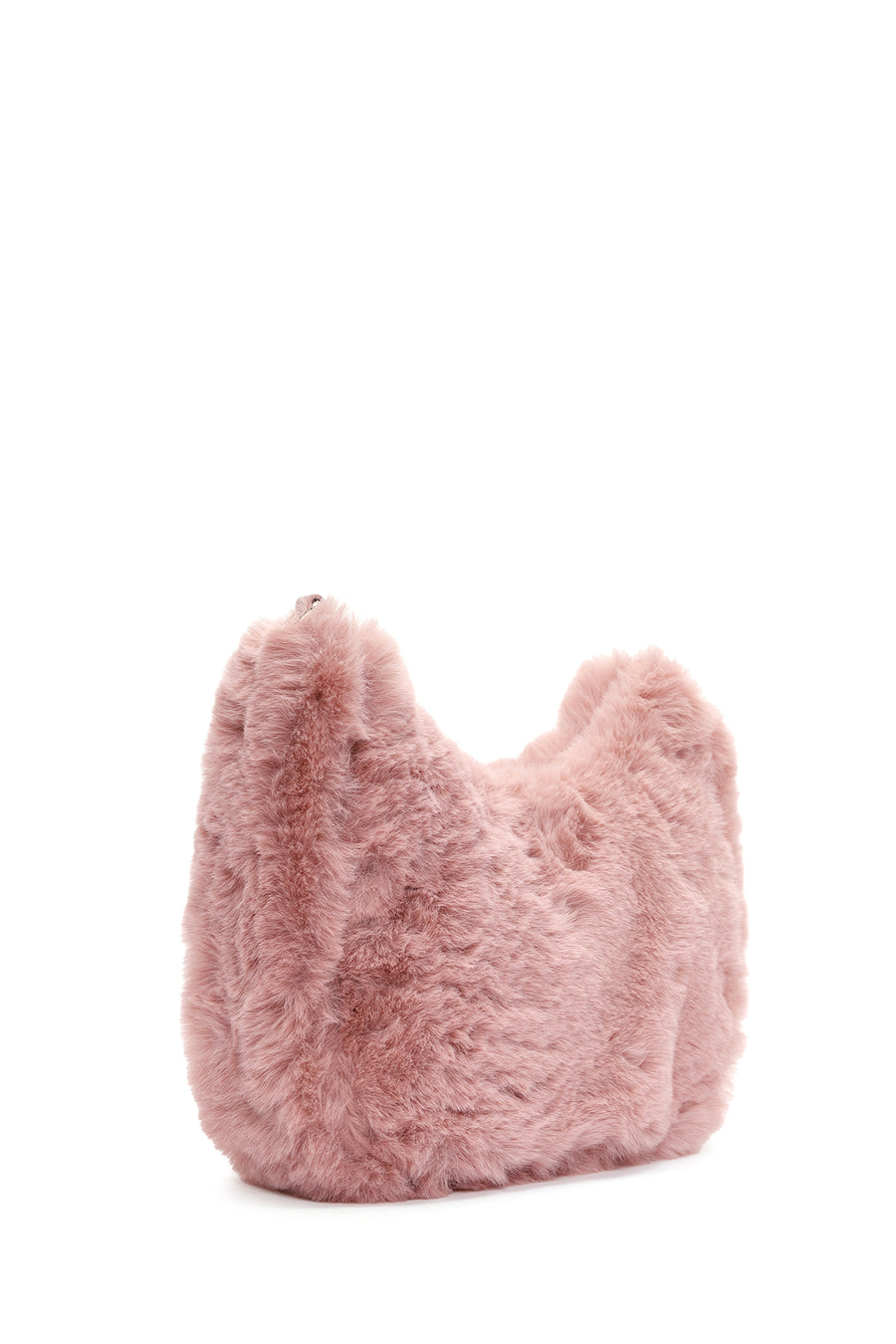 Kadın Pembe Uzun Askılı Peluş Omuz Çantası