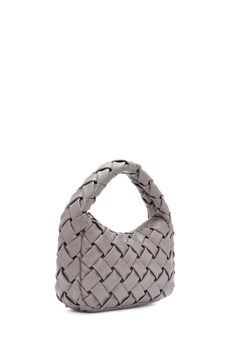 Women's Grey Knitted Mini Handbag