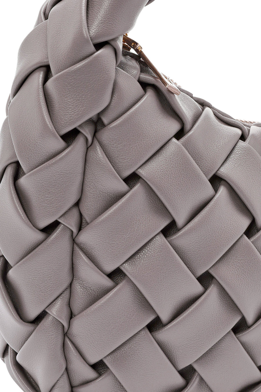 Women's Grey Knitted Mini Handbag
