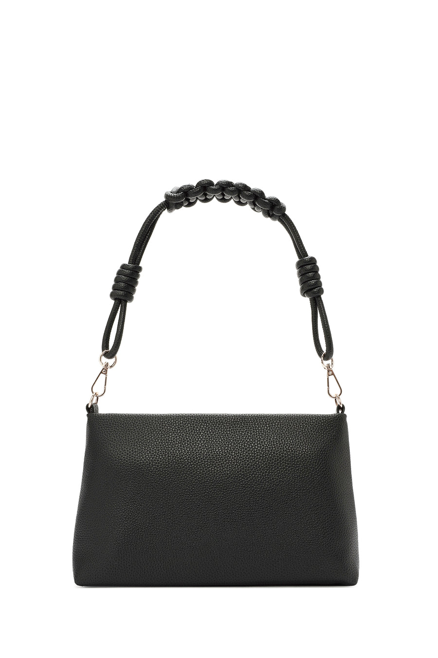 Women's Black Knitted Shoulder Bag