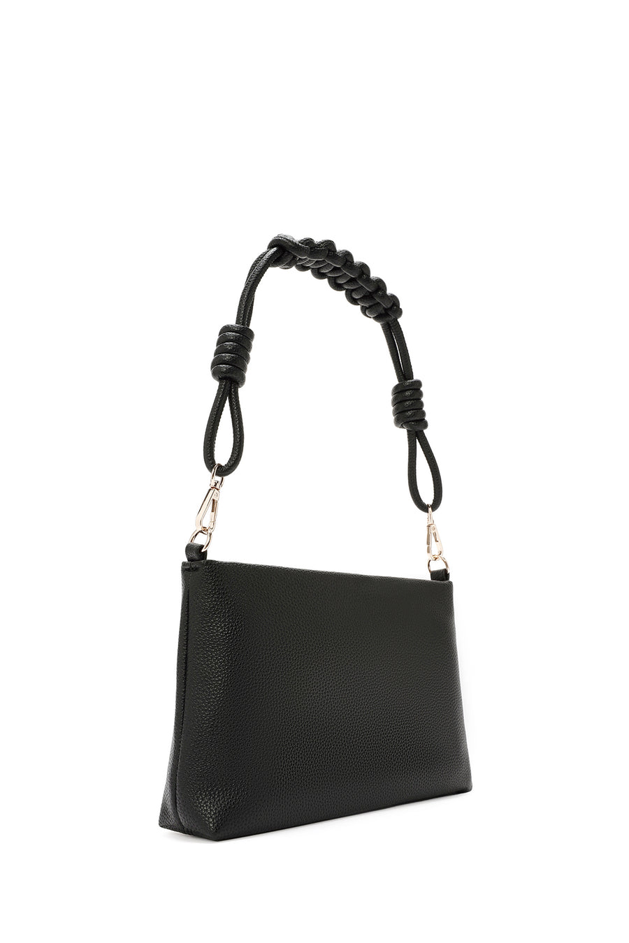 Women's Black Knitted Shoulder Bag
