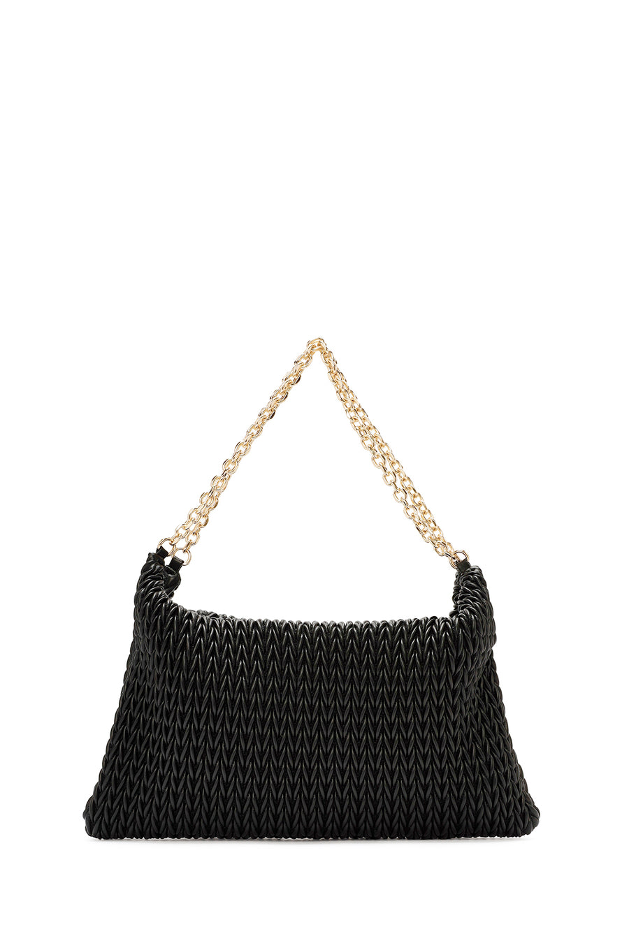 Women's Black Chain Strap Printed Shoulder Bag