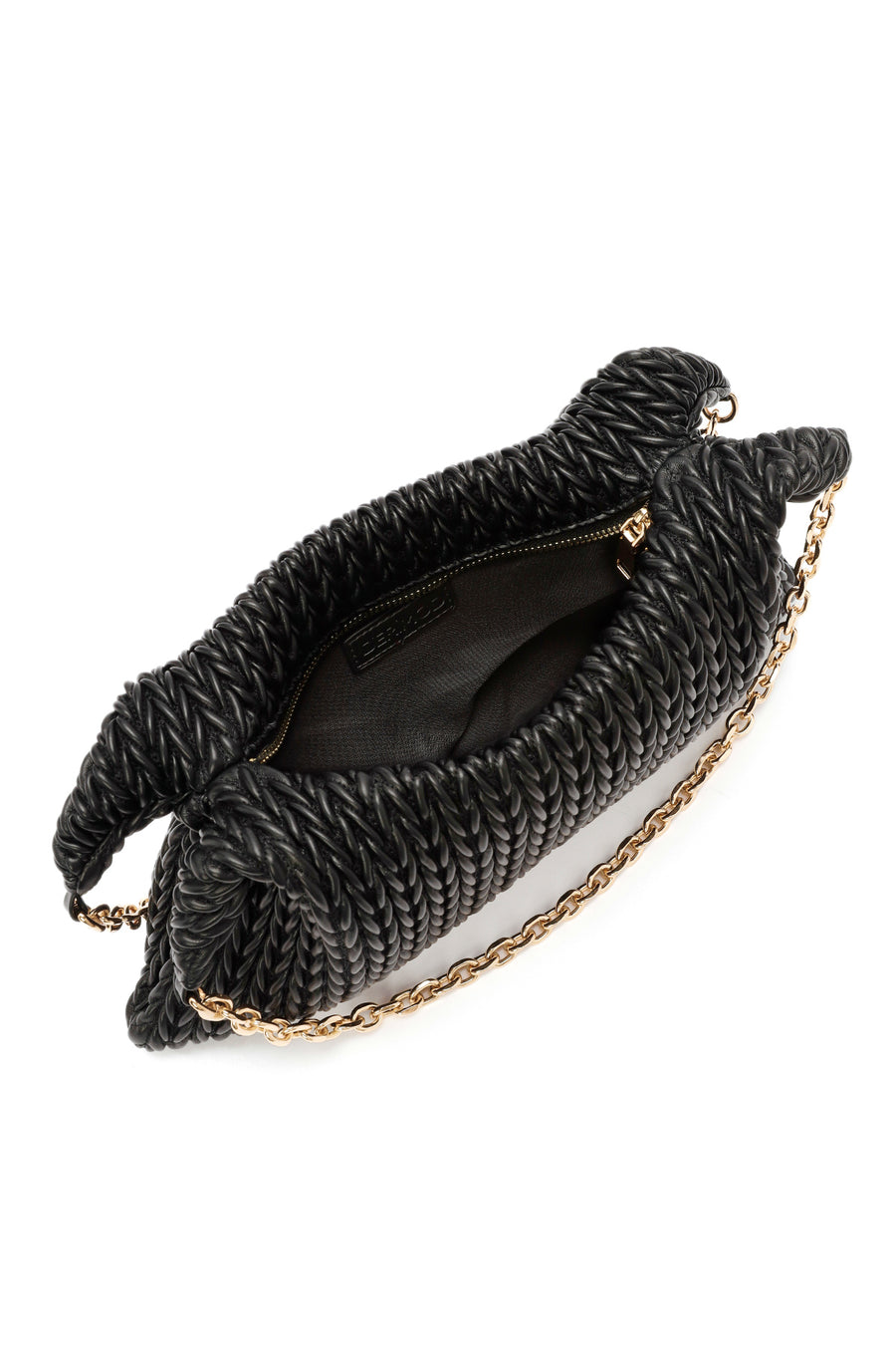Women's Black Chain Strap Printed Shoulder Bag