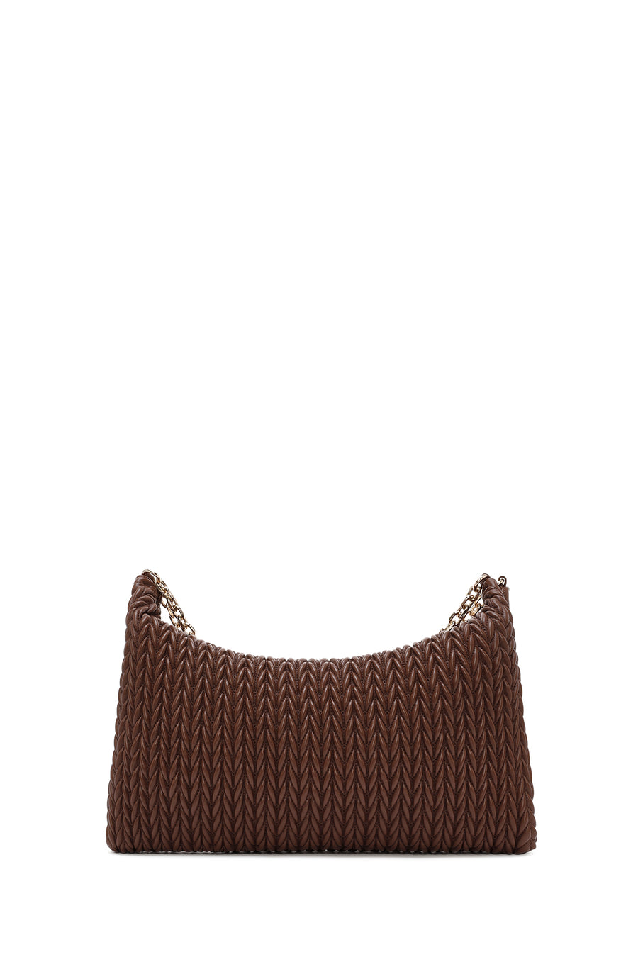 Women's Brown Chain Strap Printed Shoulder Bag