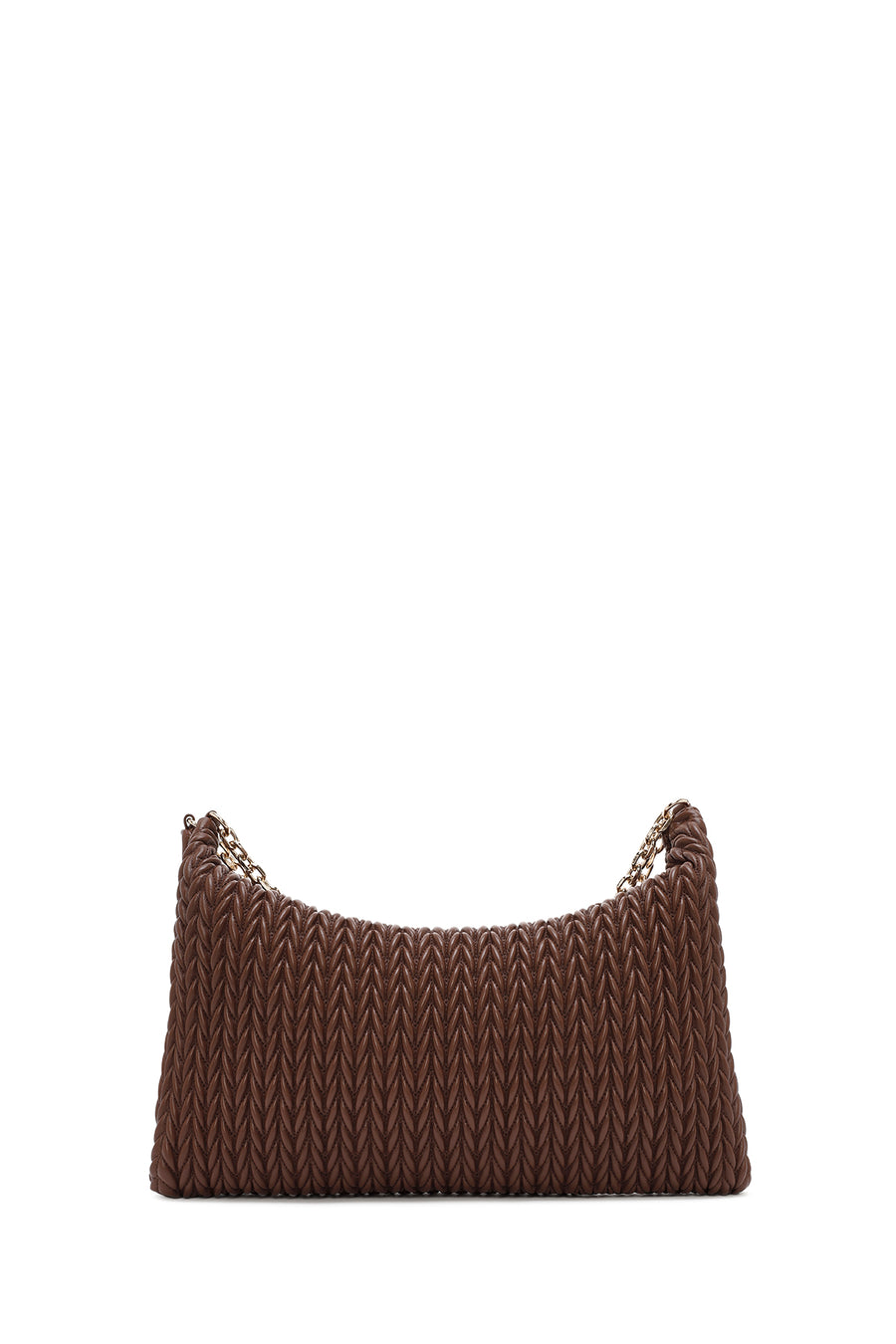 Women's Brown Chain Strap Printed Shoulder Bag