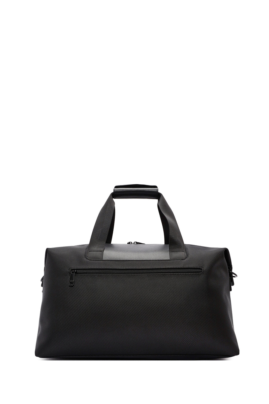 D-Pack Men's Black Long Strap Fabric Travel Bag
