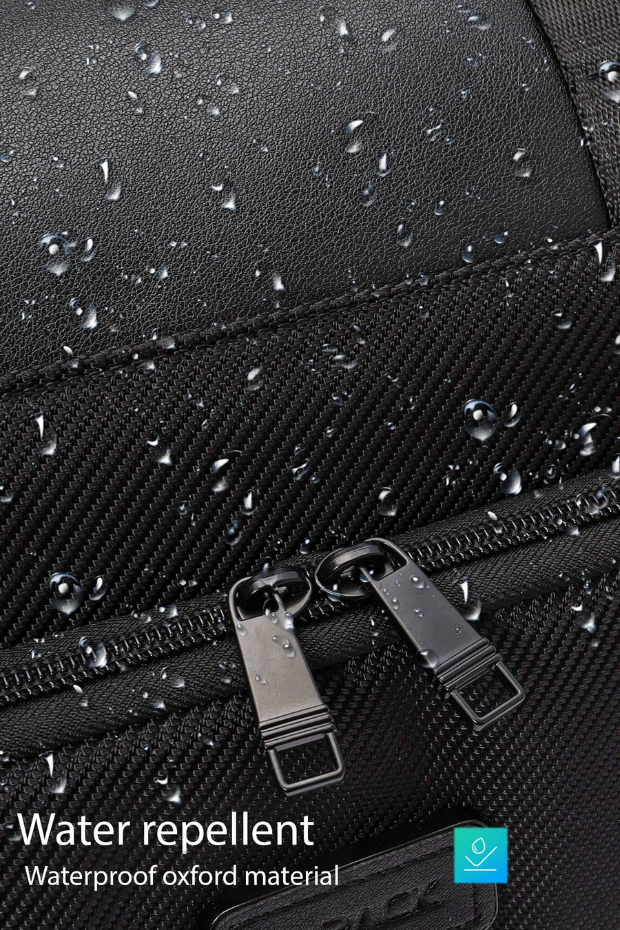 D-Pack Men's Black Long Strap Fabric Travel Bag