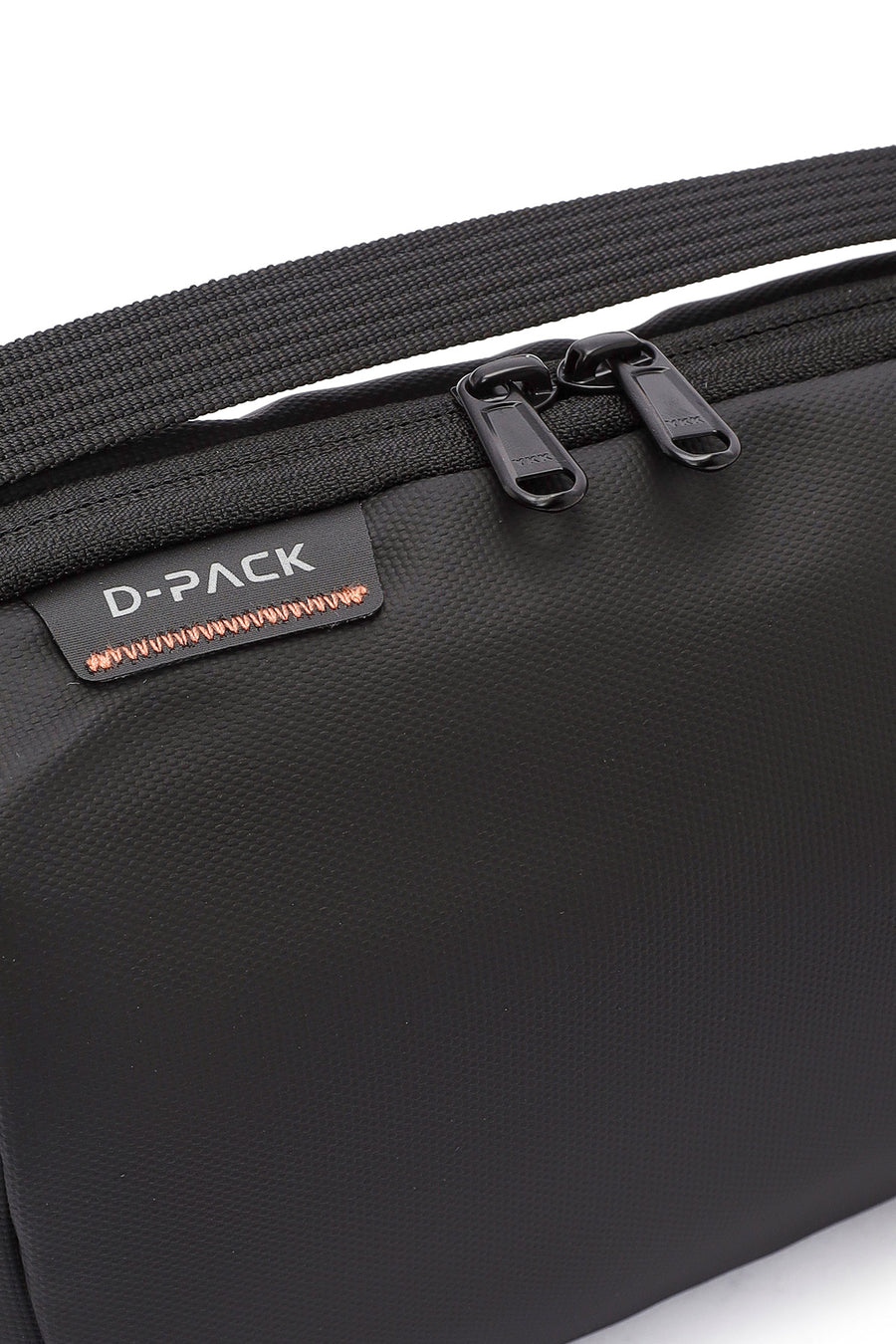 D-Pack Men's Black Fabric Handbag